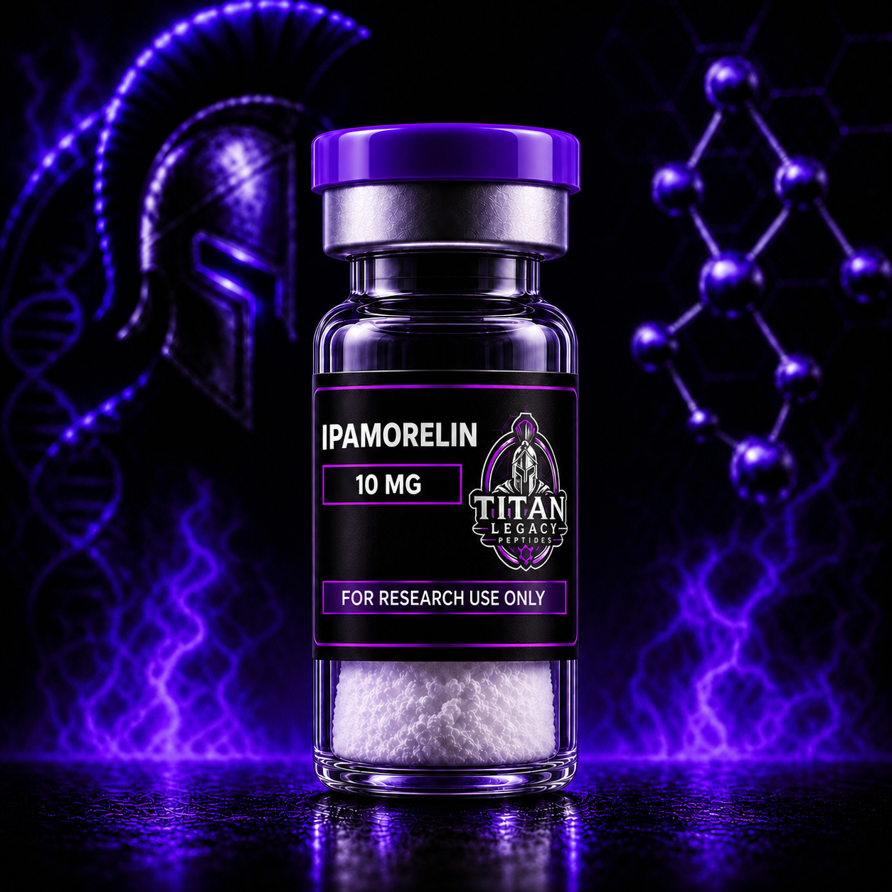 Titan Legacy Peptides Ipamorelin 10mg vial mockup