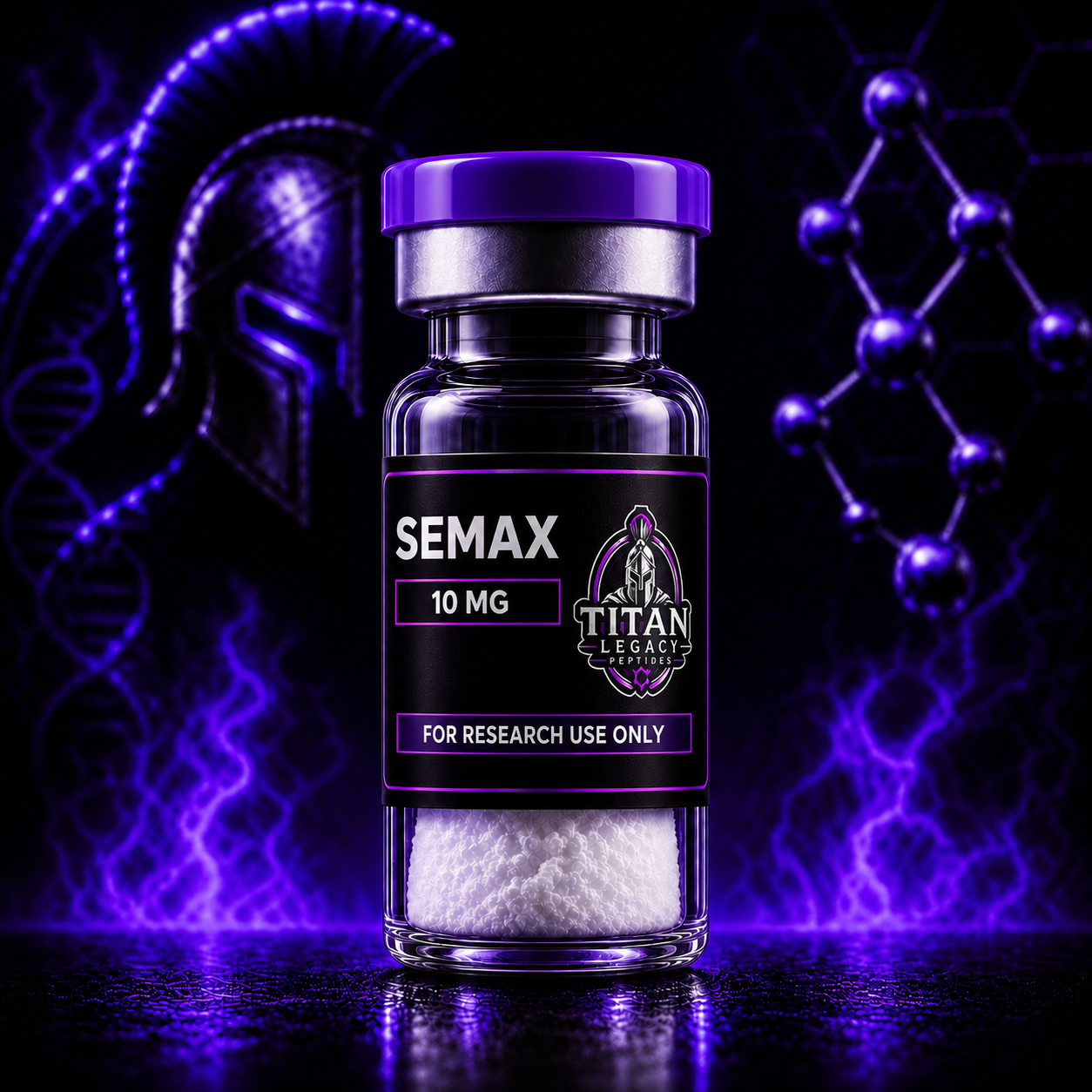 Titan Legacy Peptides Semax 10mg vial mockup