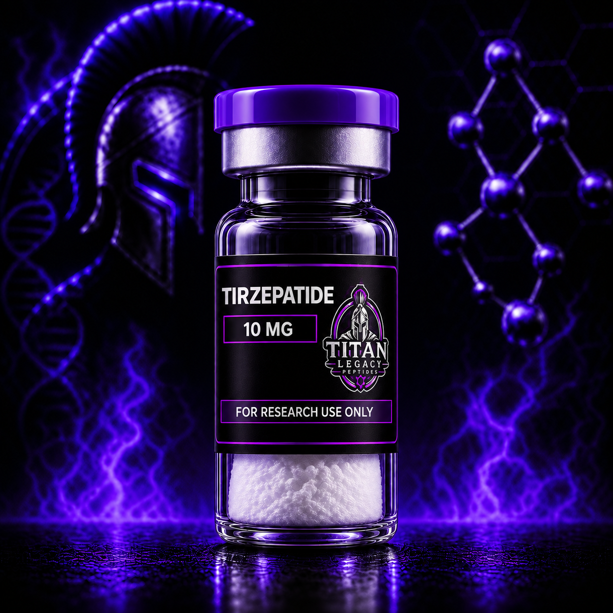 Titan Legacy Peptides Tirzepatide 10mg vial mockup